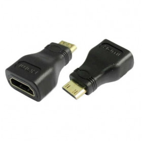 ADAPTADOR HDMI FEMEA PARA MINI HDMI MACHO PRETO GVBRASIL ADT.010