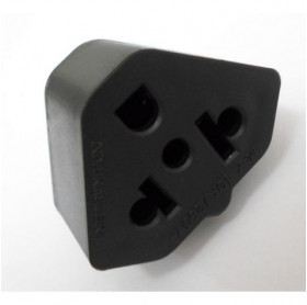 ADAPTADOR DE TOMADA 15A S/ABA GVBRASIL PRETO ADT.993 - OEM 