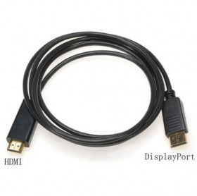 CABO DISPLAYPORT MACHO PARA HDMI MACHO 1.8MT GVBRASIL CBM.180