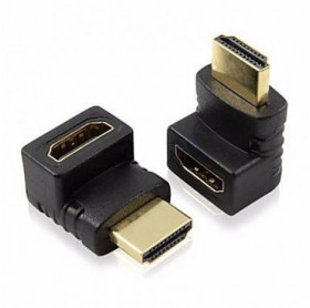 ADAPTADOR HDMI 90° MACHO PARA HDMI FEMEA PRETO GVBRASIL ADT.557