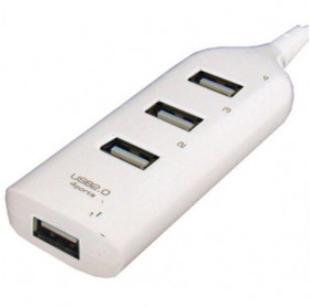 HUB USB 4 PORTAS BRANCO GVBRASIL HUB.245