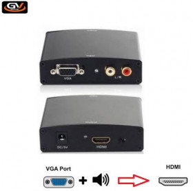 CONVERSOR VGA + AUDIO PARA HDMI GVBRASIL COV.666 C/FONTE