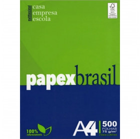 PAPEL A4 PAPEX BRASIL PREMIUM 210X297MM 75G 500 FLS