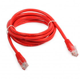 CABO DE REDE PATCH CORD CAT.5E 2.5MT VERMELHO GVBRAZIL CBR.1057 