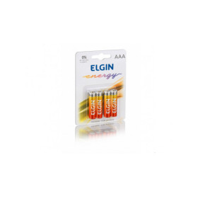 PILHA ZINCO ELGIN AAA C/4 R03 1.5V BLISTER 82186