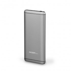 BATERIA PORTATIL 7500MAH ARGOM ELITE 2 USB 5V/2.1A/1A PRATA ARG-PB-1125SL