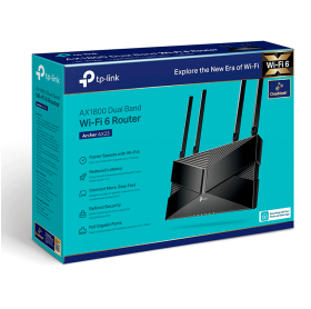 ROTEADOR TP-LINK EX220 AX1800 WI-FI 6 DUAL BAND GIGABIT MU-MIMO 4 ANTENAS