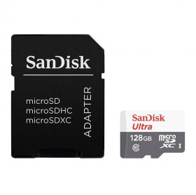 CARTÃO DE MEMORIA 128GB SANDISK ULTRA MICRO SDXC C/ ADAPTADOR SDCQUNR-128G-GN6TA