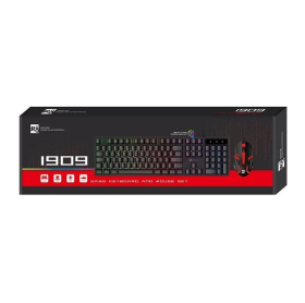 TECLADO E MOUSE USB GAMER LETRON LED X-BLACK KM1909