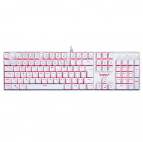 Teclado Gamer Mecânico Redragon Mitra Switch Brown Branco