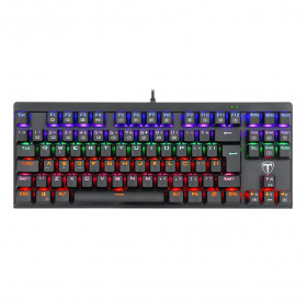 Teclado Mecânico Gamer T-Dagger Corvette LED, Switch Blue