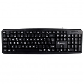 TECLADO USB HOOPSON TPC-058G PRETO - LETRA GRANDE 