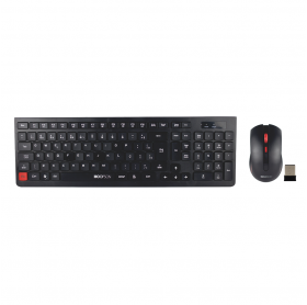 TECLADO E MOUSE SEM FIO HOOPSON TPC-030S PRETO - SEM PILHAS