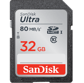 CARTÃO DE MEMORIA 32GB SDHC ULTRA UHS-I SANDISK CLASSE 10 SDSDUNC-032G-GN6IN