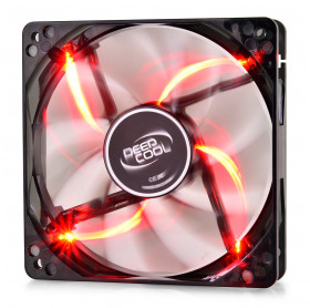 COOLER PARA GABINETE 120X25MM C/LED BLADE VERMELHO DEEPCOOL DP-FLED-WB120-RD