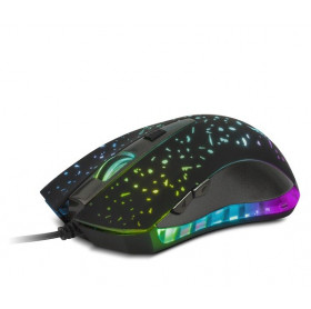 MOUSE USB XTECH XTM-410 LED DE 7 CORES 2400 DPI PRETO 