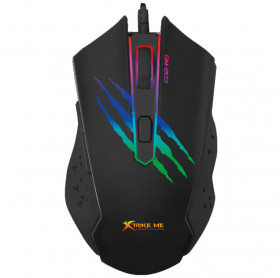 MOUSE USB GAMER XTRIKE ME GM-203 3600DPI LED 7 COLORES PRETO 