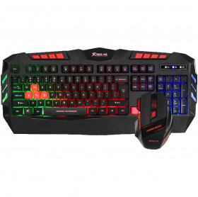 KIT GAMER XTRIKE ME MK-803KIT TECLADO E MOUSE PRETO