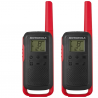 Rádio Comunicador Motorola T210BR Vermelho e Preto 26 Canais e 32 Km