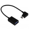 Cabo OTG USB-C Macho para USB Fêmea 15cm Evus C-077