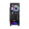 Gabinete ATX Gamer Warrior Modoc RGB GA179 Preto Lateral Vidro - Sem Fonte