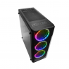 Gabinete ATX Gamer Warrior Modoc RGB GA179 Preto Lateral Vidro - Sem Fonte