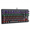 Teclado Mecânico Gamer T-Dagger Corvette LED, Switch Blue